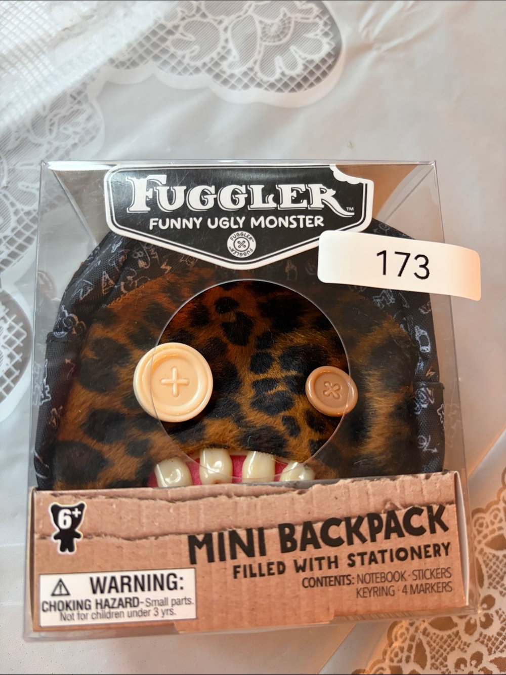 173, Fuggler Mini Backpack - Leopard Print (Brown)